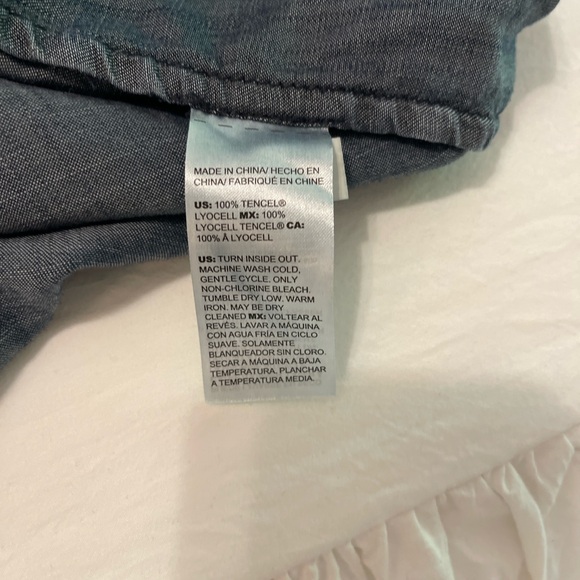 Chico's Indigo Denim Shirt - Picture 5 of 5